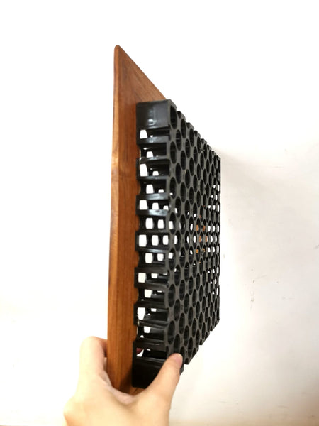 Teak Wood Staghorn Mounting Frame with Drainage Mesh 32cmx32cm